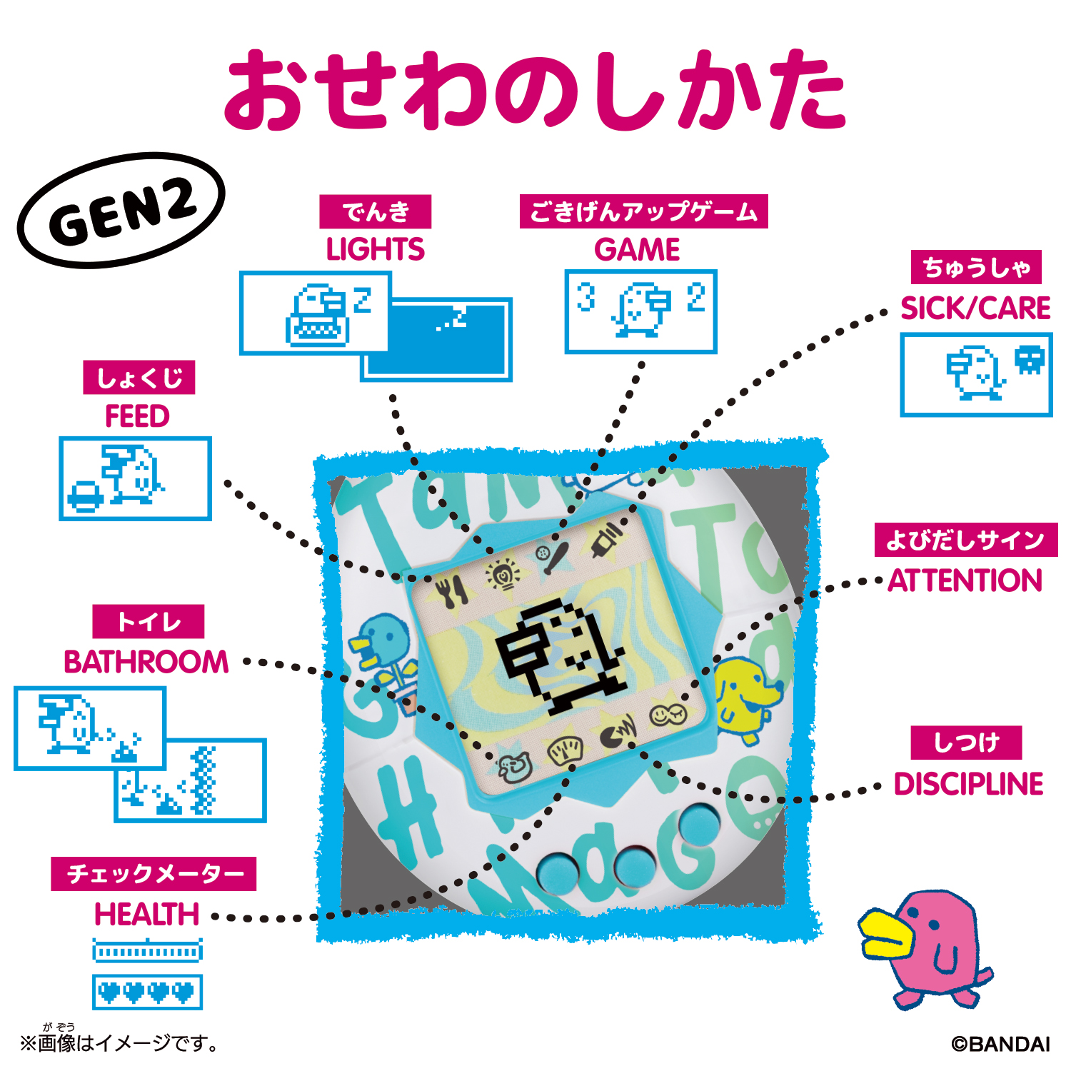Original Tamagotchi Collectibles Set -Mimitchi-